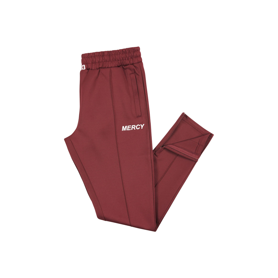 Wine Burgundy Trackpants - Mercy0013