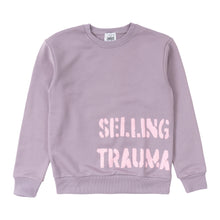 Mauve  "Selling Trauma" Crewneck Sweater - Mercy0013